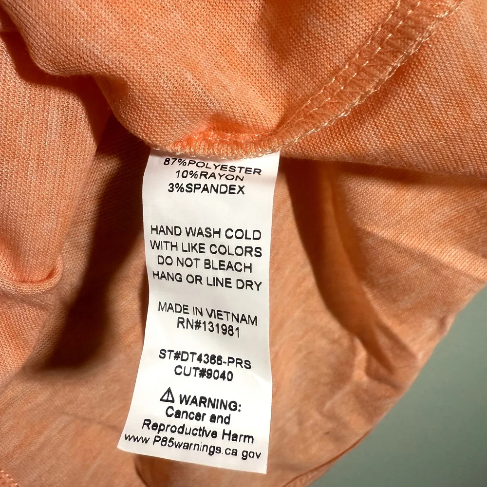 Orange Crisscross V-Neck Top - Picture 6 of 7